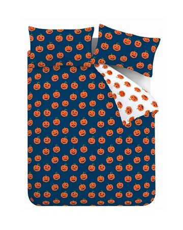 Catherine Lansfield Halloween Pumpkins Duvet Cover Set