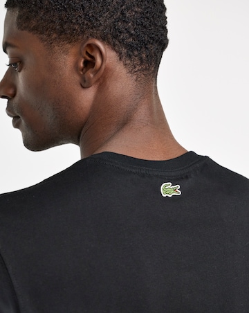 Lacoste Short Sleeve Croc T-Shirt - Black