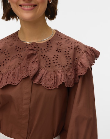 Vero Moda Lilo Collar Woven Blouse