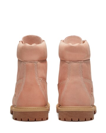 Timberland Pink Premium 6 Inch Lace Up Boots - Standard Fit (D)