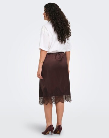 ONLY MIDI LACE SATIN SKIRT