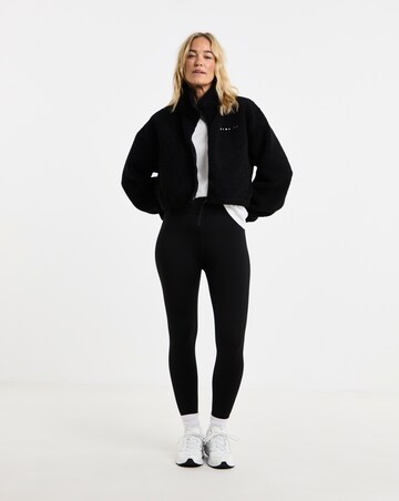 Gym King Linear Cropped Borg Full Zip