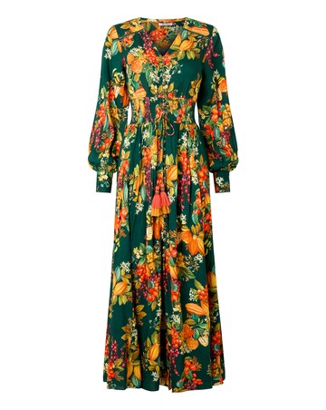 Joe Browns Petite Selena Fruity Long Sleeve Maxi Dress