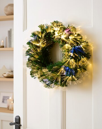 Fibre Optic Wreath Size 40cm