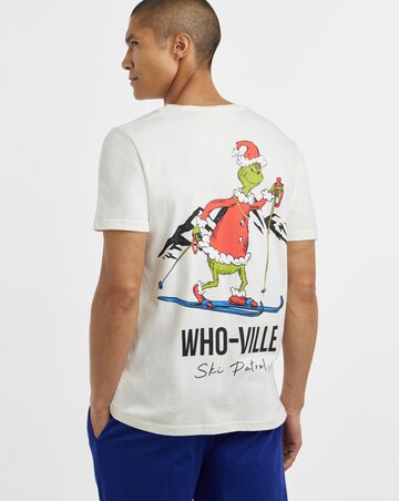 The Grinch Apres Ski Pyjama Set - Cream/Navy
