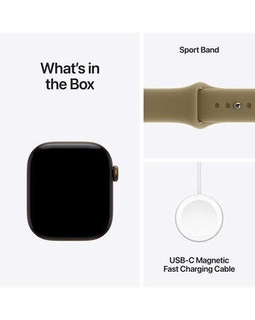 Apple Watch Series 12 GPS 42mm - Dark Bronze Aluminium/Olive Sport Band - M/L