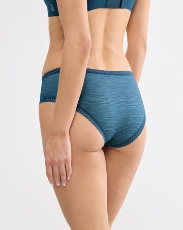 Sloggi 3 Pack Go Crush High Leg Knickers Blue Multi
