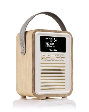 VQ Retro Mini DAB Radio - Oak