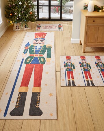 Christmas Nutcracker Washable Runner