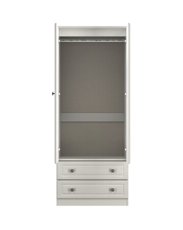 Peregrine Ready Assembled 2 Door 2 Drawer Mirrored Wardrobe - Kids