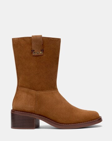 Clarks Suede Digby Slouchy Ankle Boot - Standard Fit (D)