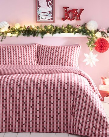Fusion Holly Gingham Duvet Cover Set