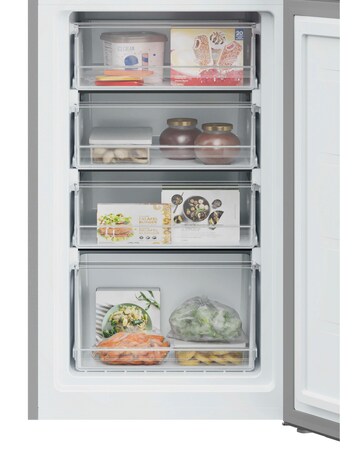 Hoover H FRIDGE 300 HOCT3L517EWSK-1 Low Frost Fridge Freezer Silver + Install