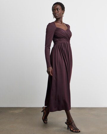Joanna Hope Draped Bodice Jersey Midi Dress