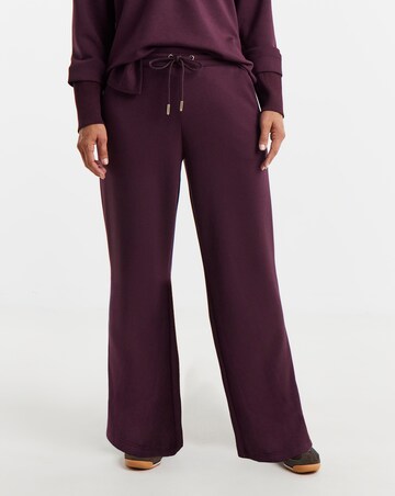 Plum Modal Wide Leg Jogger