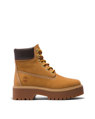 Timberland Wheat Stone Street Lace Up Boots - Standard Fit (D)