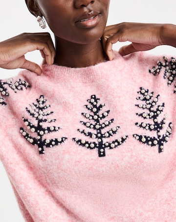 Christmas Tree Embellished Jumper