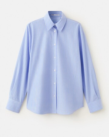Mango Cotton And Lyocell Blend Straight Shirt