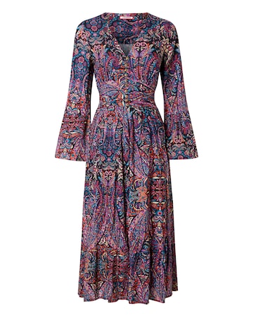 Joe Browns Petite Perfect Paisley Long Sleeve Maxi Dress