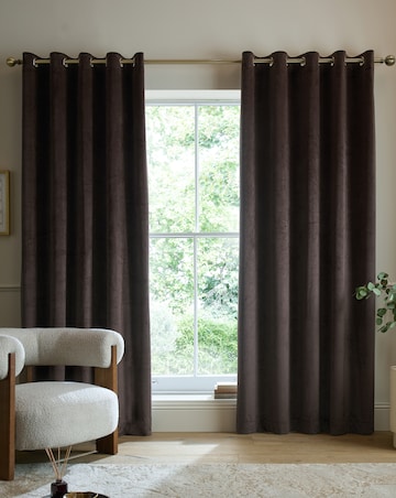 Catherine Lansfield Super Thermal Blackout Matt Velour Curtains