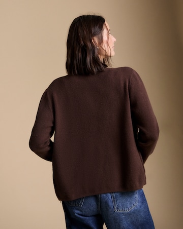 Julipa Embroidered Knitted Bomber Cardigan