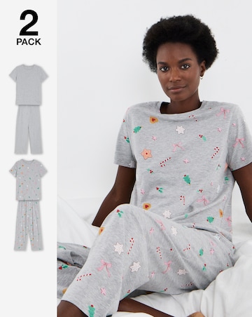 Pretty Secrets Value Candy Cane 2 Pack Pyjamas