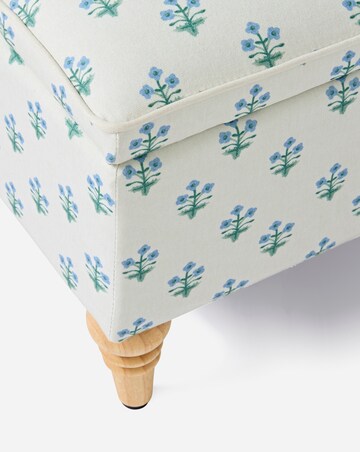Naomi Floral Footstool
