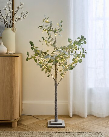 Pre-Lit Mistletoe Twig Tree 4ft