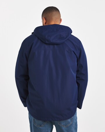 Navy Fleece Lined Waterproof Anorak
