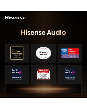 Hisense HS2100S 2.1ch 240W Soundbar with DTS Virtual X and Wireless Subwoofer
