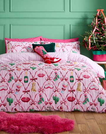 Catherine Lansfield Christmas Kitsch Duvet Cover Set