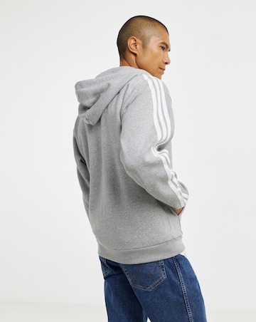 adidas 3 Stripes Fleece Full Zip Hoodie