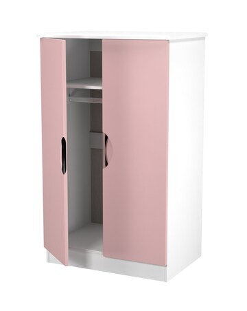 Haydn Ready Assembled 2 Door Midi Wardrobe - Kids
