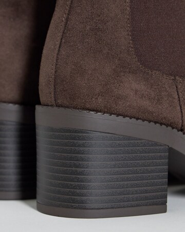 Aisha Block Heel Chelsea Ankle Boots - Extra Wide Fit (EEE)