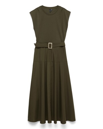VERO MODA MIDI BELTED DRESS