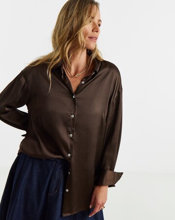 Satin Long Sleeve Shirt