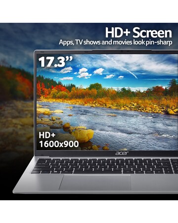 Acer Aspire Lite Laptop - 17.3in Intel N150 8GB 128GB - Silver