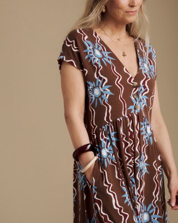 Julipa Printed Jersey Midi Dress