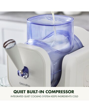 GreenPan Frost Ice Cream Maker Cream White