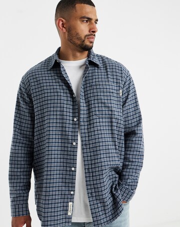 Jack & Jones Frederiksberg Flannel Long Sleeve Shirt - Blue