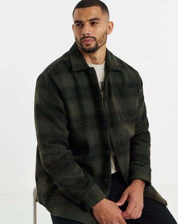 Jack & Jones Soho Ollie Overshirt - Olive Check