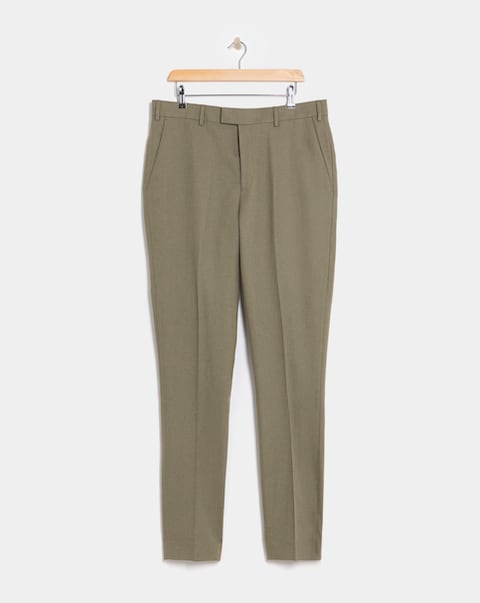 Regular Fit Linen Blend Trouser