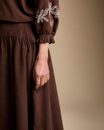 Julipa Cord Midi Skirt
