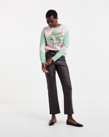 Sparkle Season Argyle Christmas Jumper
