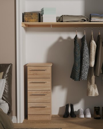 Osprey Ready Assembled 4 Drawer Tallboy - Kids