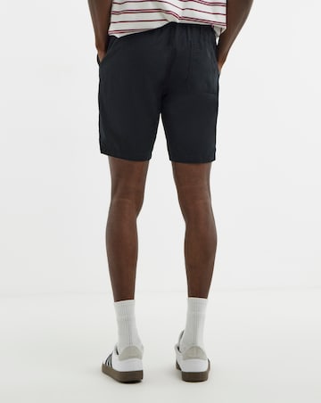 Linen Blend Elasticated Drawcord Short