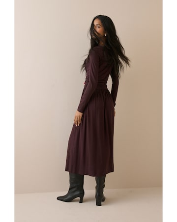 NOBODY'S CHILD PETITE AYLA MIDI DRESS