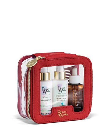 Beauty Works The Festive Glow Haircare Gift Set with Luxury Faux Leather Bag