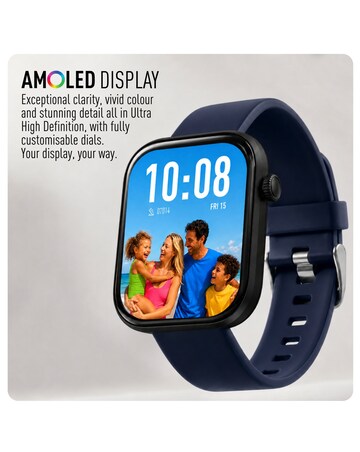 Reflex Active Spectre Silicone Strap Smart Watch - Navy