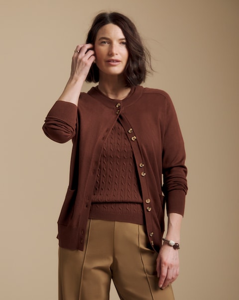 Julipa Cable Knitted Cardigan and Jumper Set